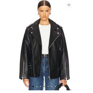 GRLFRND Black Moto Leather Jacket